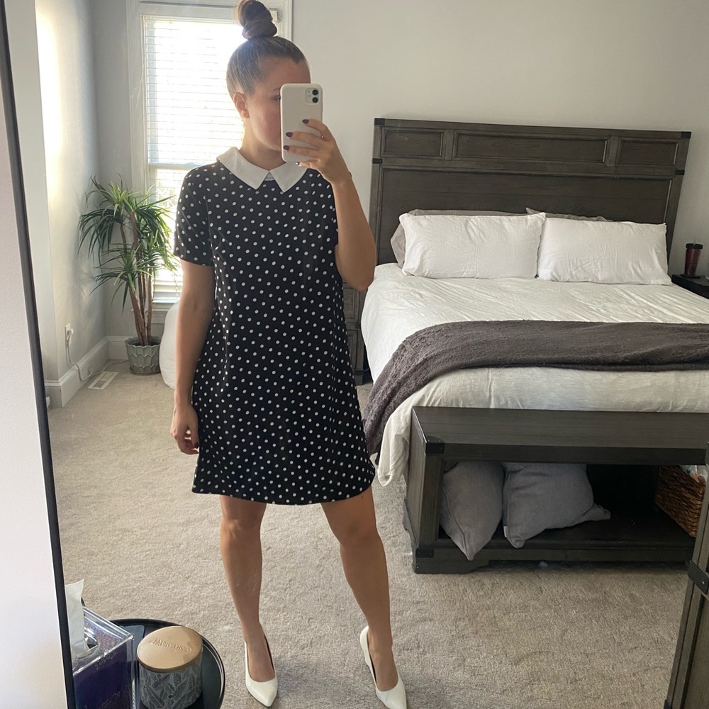 SHEIN Polka Dot Work Dress